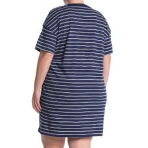 Madewell Tina Stripe T-Shirt Dress - Picture 2 of 7